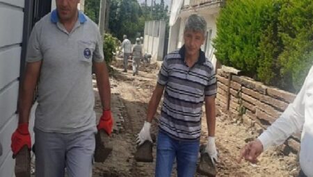 Göynük Mahallesi’nde yol çalışmaları devam ediyor