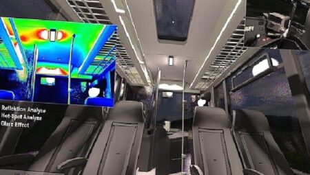 Mercedes-Benz Türk Otobüs AR-GE ekibi iç aydınlatma testlerini dijital ortama taşıyor