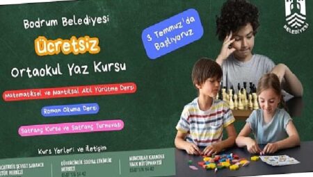 Belediyeden yaz tatilinde çocuklara eğitici ve eğlenceli kurslar