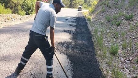 Alanya’da yayla yollarına bakım onarım