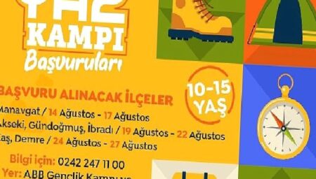 Antalya Büyükşehir’den Yaz ve Çadır Kampı