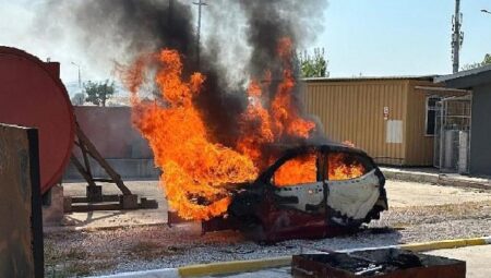 İtfaiyeden Ford Otosan’a yangına müdahale eğitimi