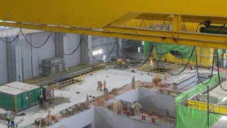 Akkuyu NGS’nin 1’inci Güç Ünitesinde Makine Dairesinde Köprü Vinci Devreye Alındı