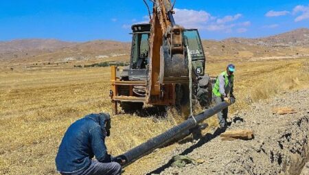 Avdan ve Beğiş mahallelerinin içme suyu hattı yenileniyor