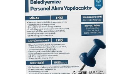 İnegöl Belediyesi Mimar, Büro Personeli Ve Beden İşçisi Alacak