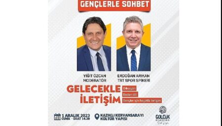 Ünlü spor spikeri gölcük’te gençlerle buluşacak