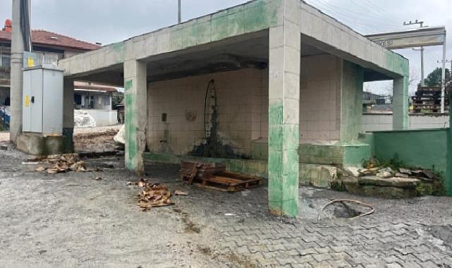 Büyükşehir, Biberoğlu Mahallesi’ndeki çeşmeyi onardı