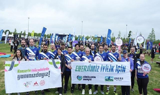 CK Enerji çalışanları, İstanbul Yarı Maratonu’nda kanserle mücadele için koştu