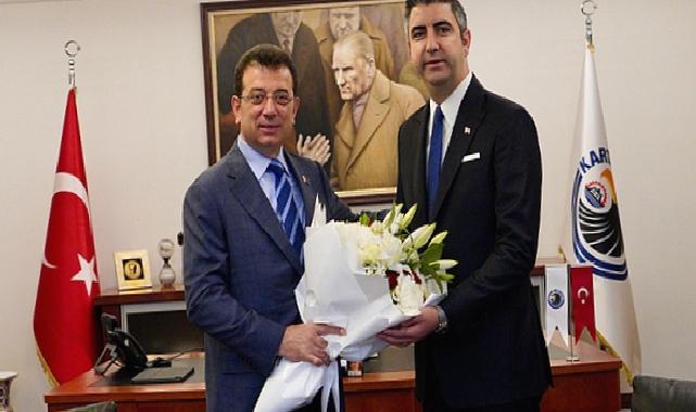 İBB Başkanı Ekrem İmamoğlu, Kartal Belediye Başkanı Gökhan Yüksel’e tebrik ziyaretinde bulundu