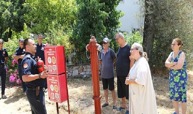 İtfaiye ‘den Şövalye sakinlerine eğitim